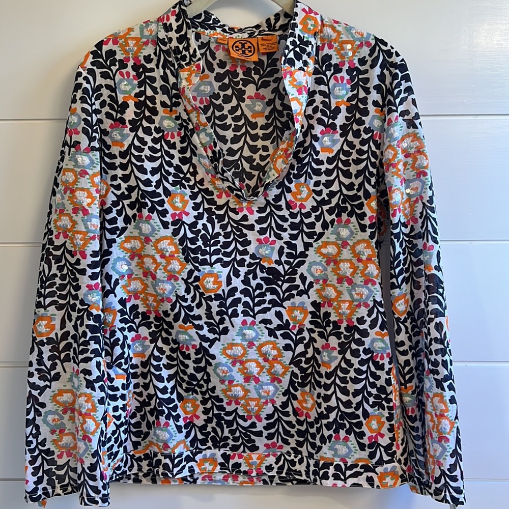 Tory Burch Tunic- cotton with sequins